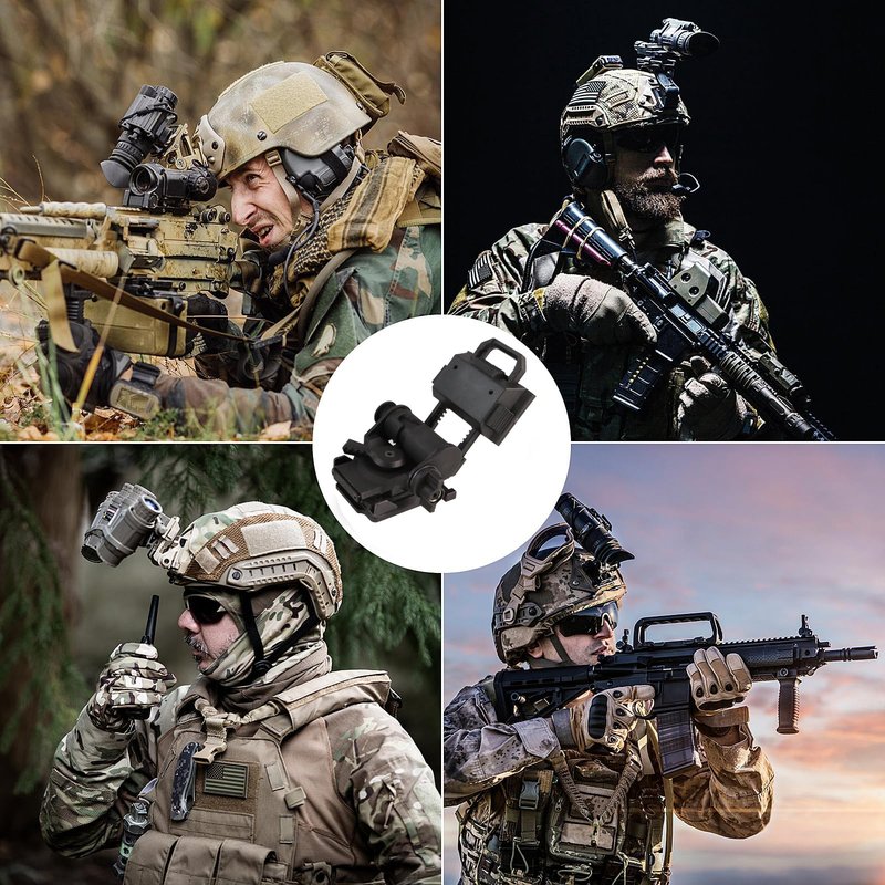 JOAXOR Tactical Helmet Night Vision Goggles Mount L4G24 NVG Mount for PVS 15/18 GPNVG18 (Black)