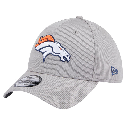 New Era Men's Gray Denver Broncos Active 39THIRTY Flex Hat