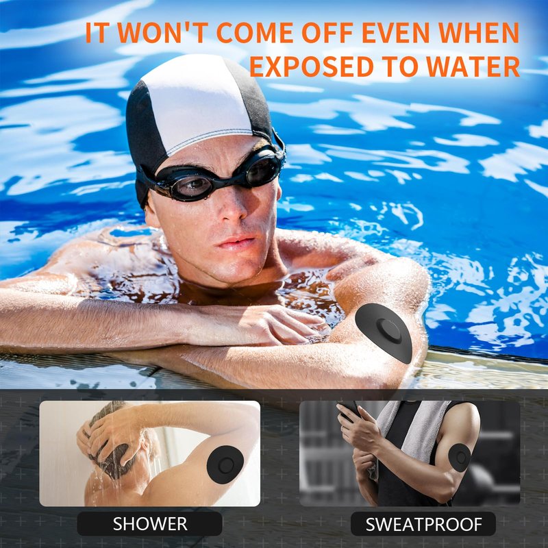Adhesive Patches for Dexcom G7 Waterproof & High Viscosity -20 Pack, Sweatproof Materials, Dexcom G7 Overpatches, Suitable for Sports (G7, Black)