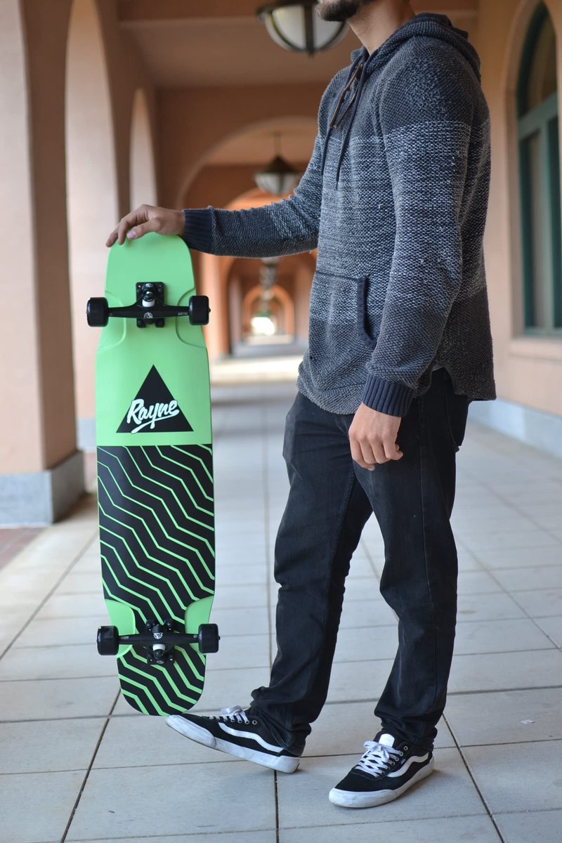 Rayne Longboards Nae Nae Complete Dancing Longboard Lime (HRL-2020-NAE-40-LIM-COMP)