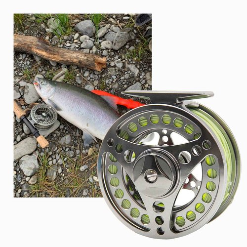 ANGLER DREAM Fly Fishing Reel wih Line Combo WF Floating Line 8WT Fly Reel Preloaded Fly Line Spool 9/10WT Large Arbor CNC Machinesed Fly Reel