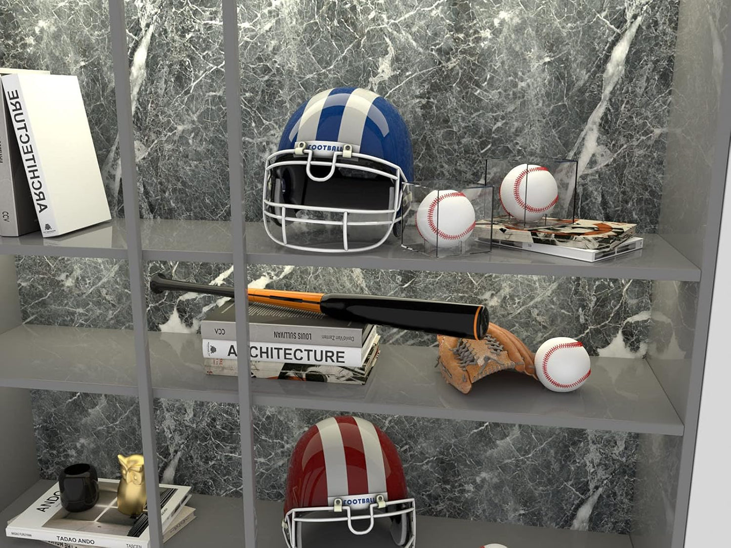 Baseball Display Case - 8 Pack UV Protected Acrylic Cube for Autographed Balls | Clear Memorabilia Showcase