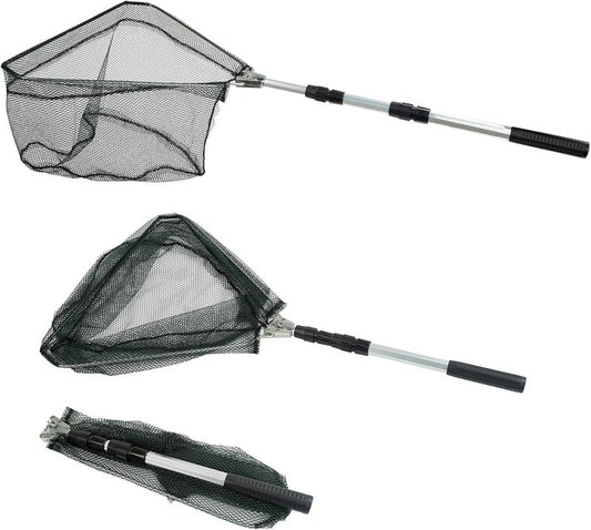 Fishing Landing Net with Telescoping Handle - Extendable 40-63 Inches | Perfect for Freshwater Fishing