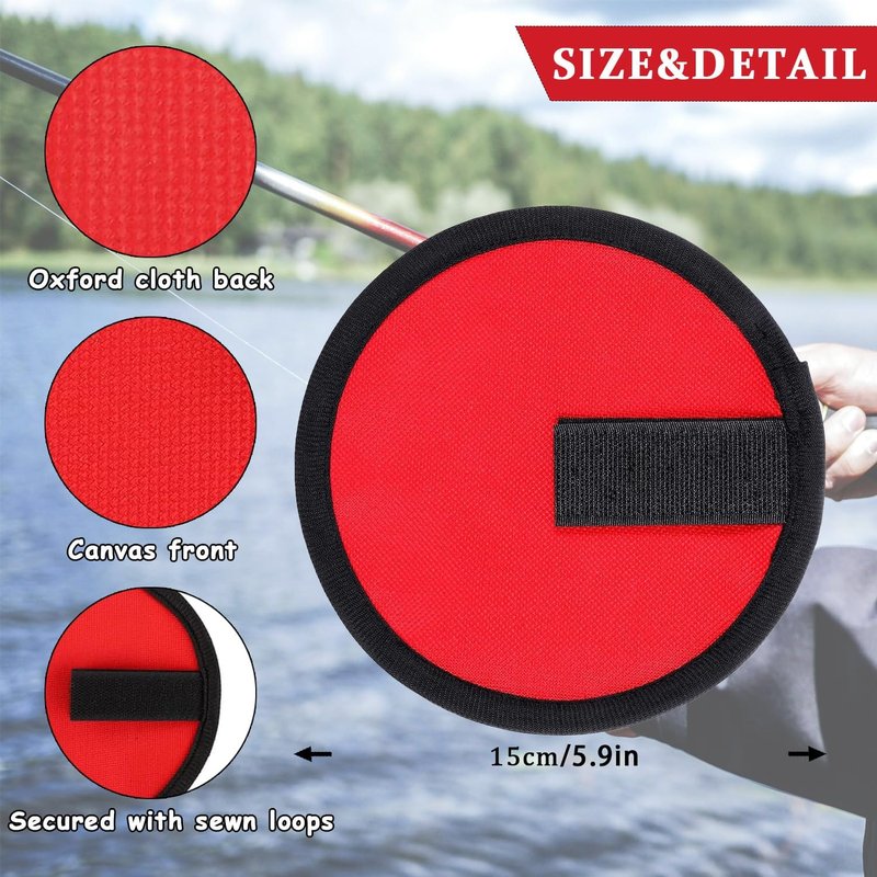 Fishing Lure Covers - 5.9" Rod Lure Wraps for Fishing Rods | Tri-Color Mixed Design