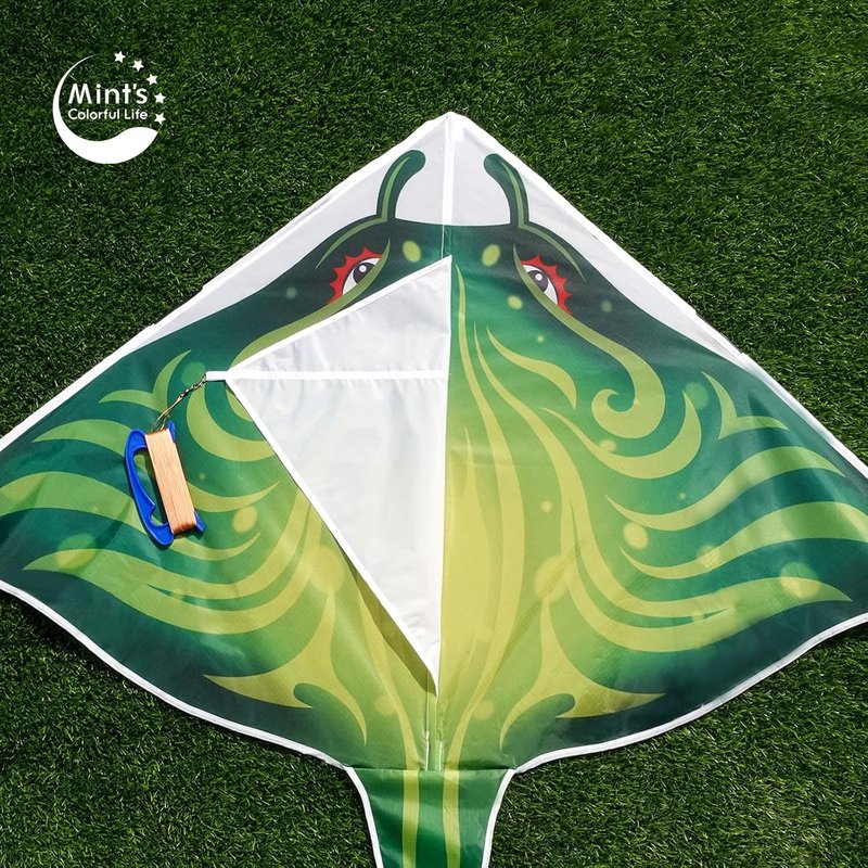 Colorful Devil Fish Kite for Kids & Adults - Easy to Fly Delta Design | 300ft String Handle Included