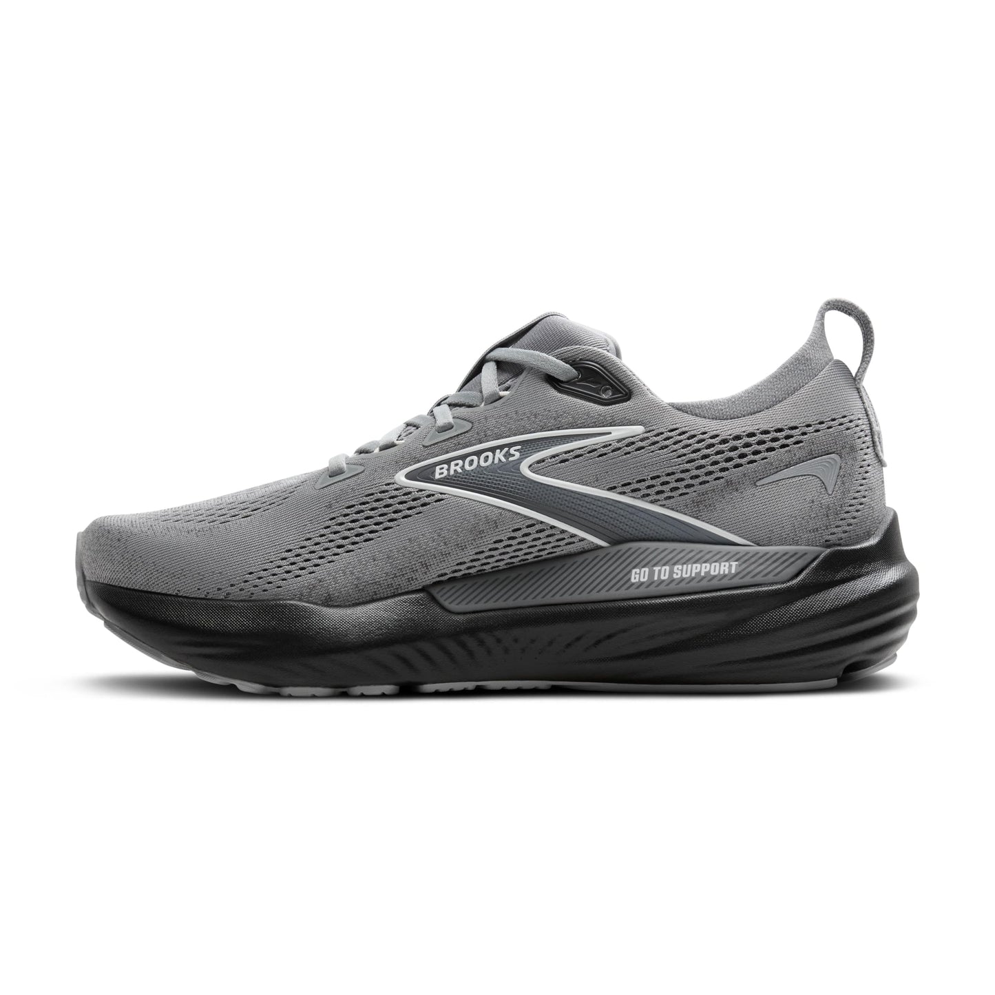 Brooks Men’s Glycerin GTS 22 Supportive Running Shoe - Primer Gray/Ebony/Bluewash - 10.5 Medium