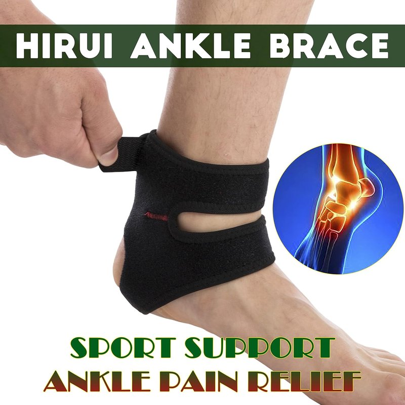 Ankle Brace Support - Adjustable Ankle Wraps for Sports Protection | Breathable Black, One Size, 2-Pack