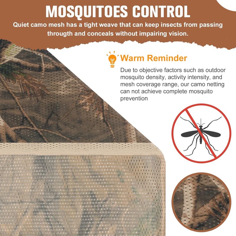 Camo Netting - Lightweight Camouflage Net for Concealment | Ideal for Hunting, Shooting, Photography & Decoration