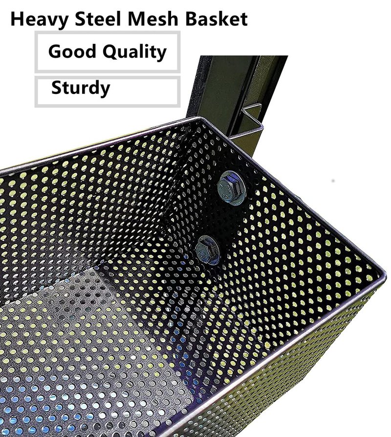 Dr.Acces Golf Cart Club Car Front Inner Storage Basket and Rack Fits Club Car Precedent & Club Car DS 2000 UP, Heavy Steel Golf Cart Mesh Basket