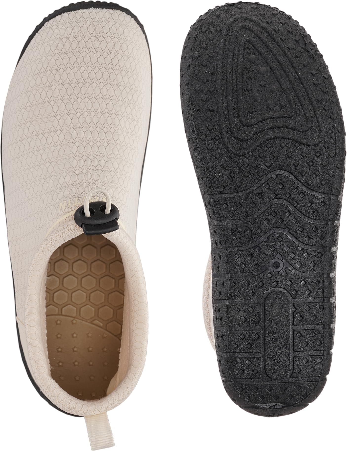 WHITIN Women's Multi-Purpose Feather Water Shoes Beige 10