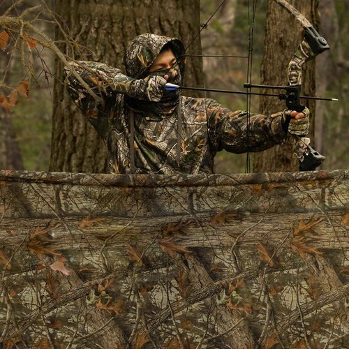 LOOGU Camo Netting 300D Mesh Camouflage Net Bulk Roll Quiet Nets for Hunting Military Shooting Camping Sunshade Party Decoration Super 1.0