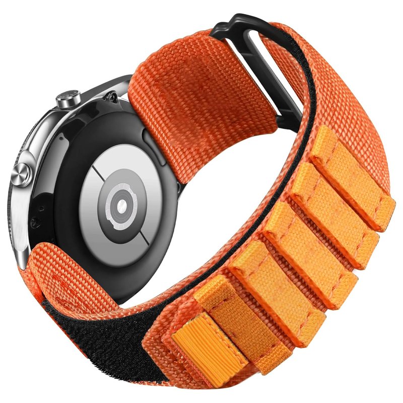 AMAZTIM Compatible Nylon Sports Strap - 22mm Woven Loop Design for M2/M3/C20 Pro/T2 & KOSPET Tank M2/M3/M3 Ultra/T2/T3/T3 Ultra & WalkerFit M2, M6 Ultra, M2 Pro (Cross Nylon-Orange)