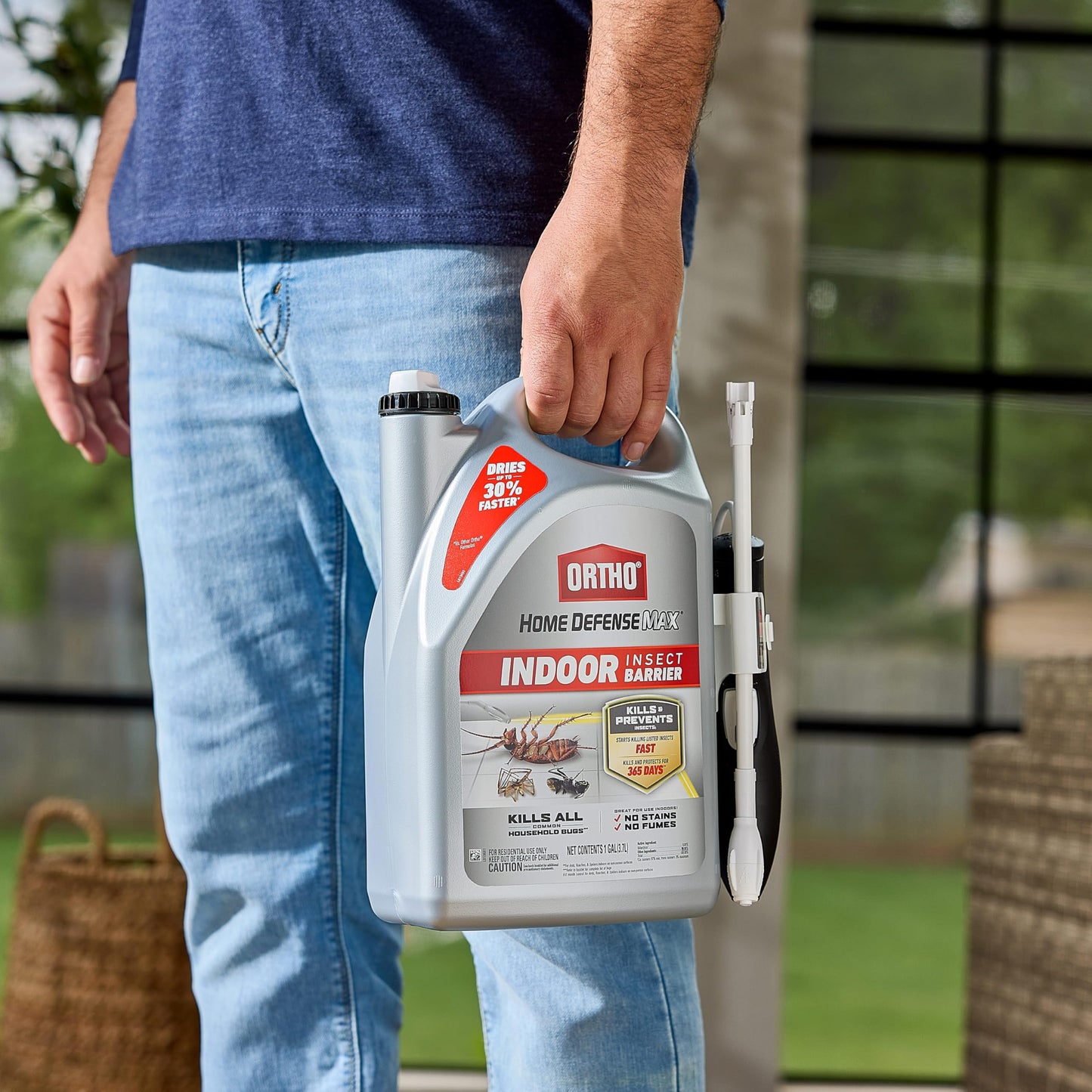 Ortho Home Defense Max Indoor Insect Barrier, Wand, 1 gal.