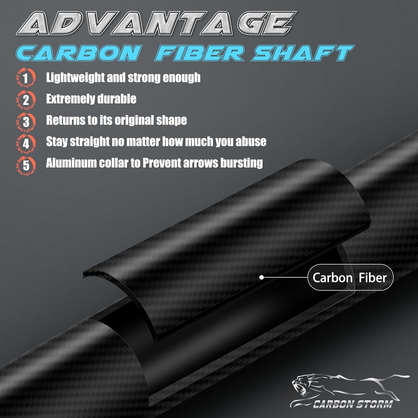 **Carbon Arrows 12-Pack - 30 Inch Spine 500/400 for 40-60 LBS Bows | Anti-Loose O-Ring & TPU Vanes for Hunting/Target Practice**
