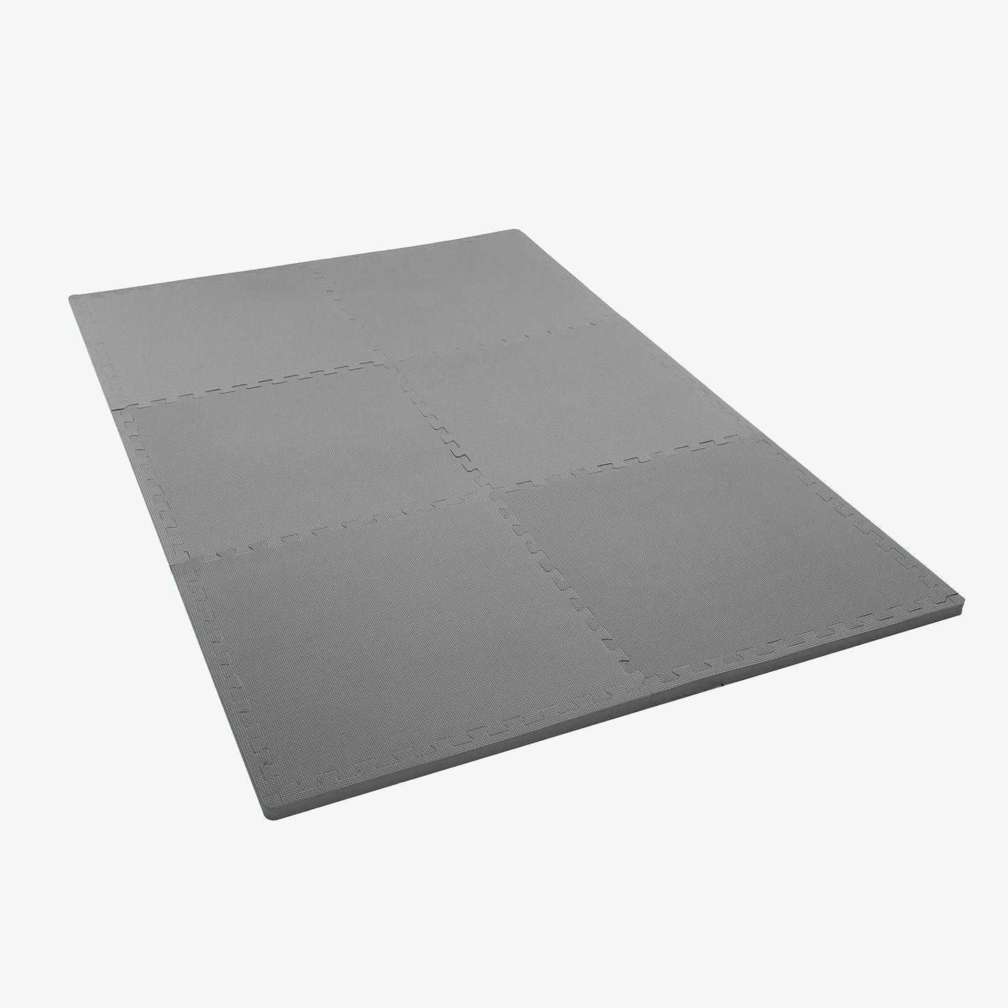 IncStores Fitness Foam Flooring Tiles | Low-Profile Interlocking Foam Tiles for Lightweight Floor Protection in Your Home Gym, Playroom, and More | Grey, 24 Sq Ft