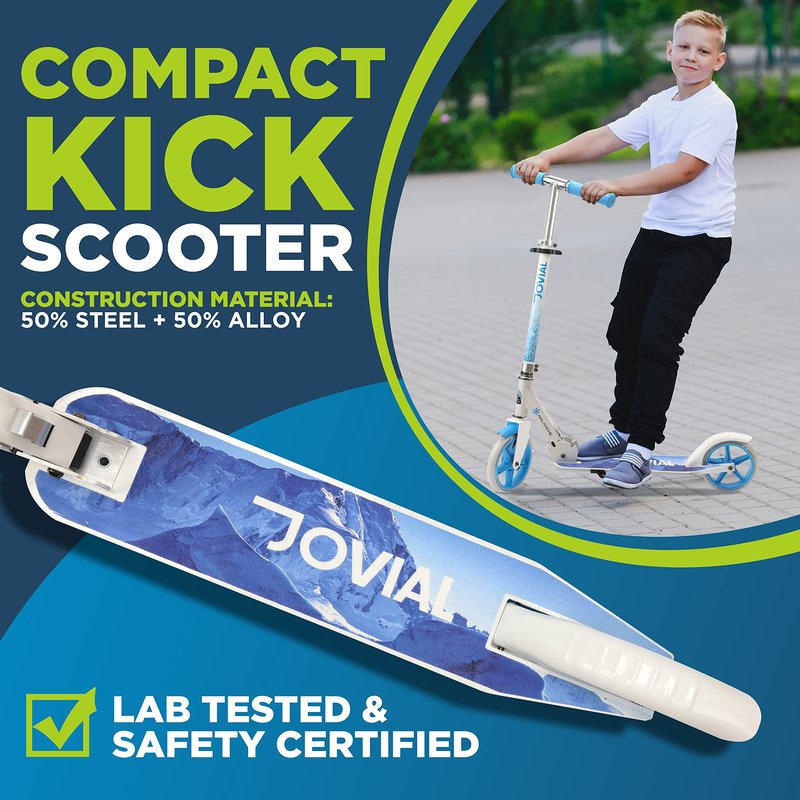 Hurtle Lightweight Kick Stunt Scooter - Lab Tested Safety Certified Street Freestyle Trick Scooter w/Alloy Deck, High Impact Wheels, ABEC-9 Bearing, HIC System - for Kids & Teens (Gravity in Aliens)