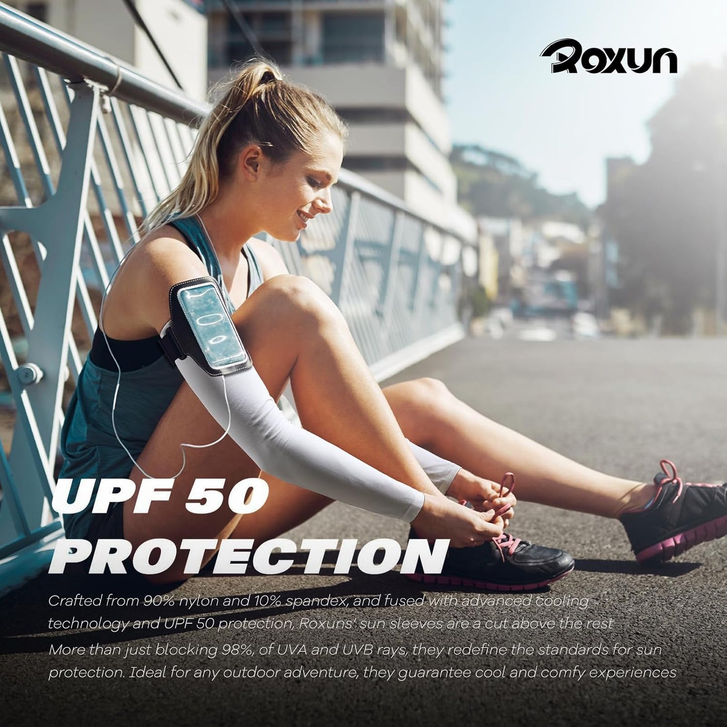 Cooling UV Sun Protection Arm Sleeves - Sports Compression for Men & Women | Lightweight & Breathable