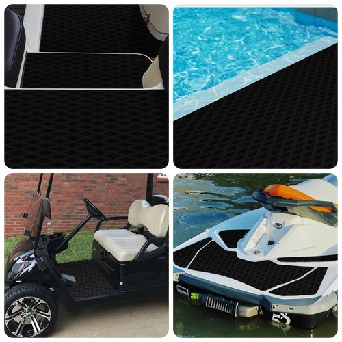 HZshark Boat Flooring EVA Foam Boat Decking Self-Adhesive Non Slip Camo Traction Pad EVA Boat Decking for Boat Yacht Kayak Motorboat Golf Cart RV Ramp Golf Cart Cooler Tops(94.5"x35.4")