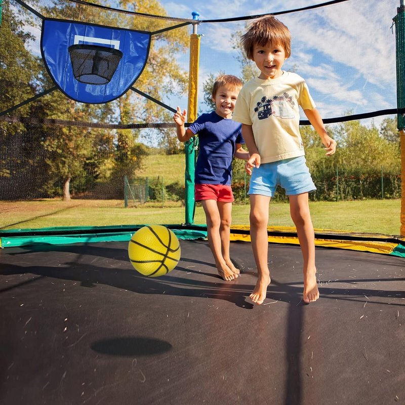 Trampoline Basketball Hoop - Waterproof & Easy to Assemble | Includes Pump & Mini Ball