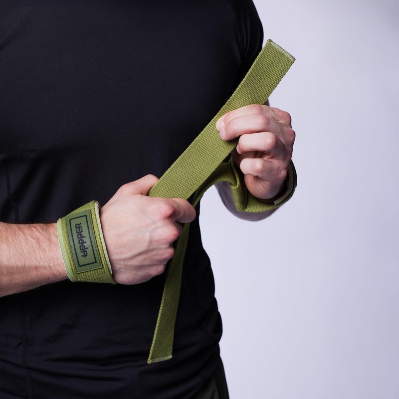 UPPPER Weight Lifting Straps with Padded Neoprene for Deadlifts, Strength Training, Gym Workouts - 22" Cotton Straps for Men & Women | Premium Fitness Gear (Lavender)