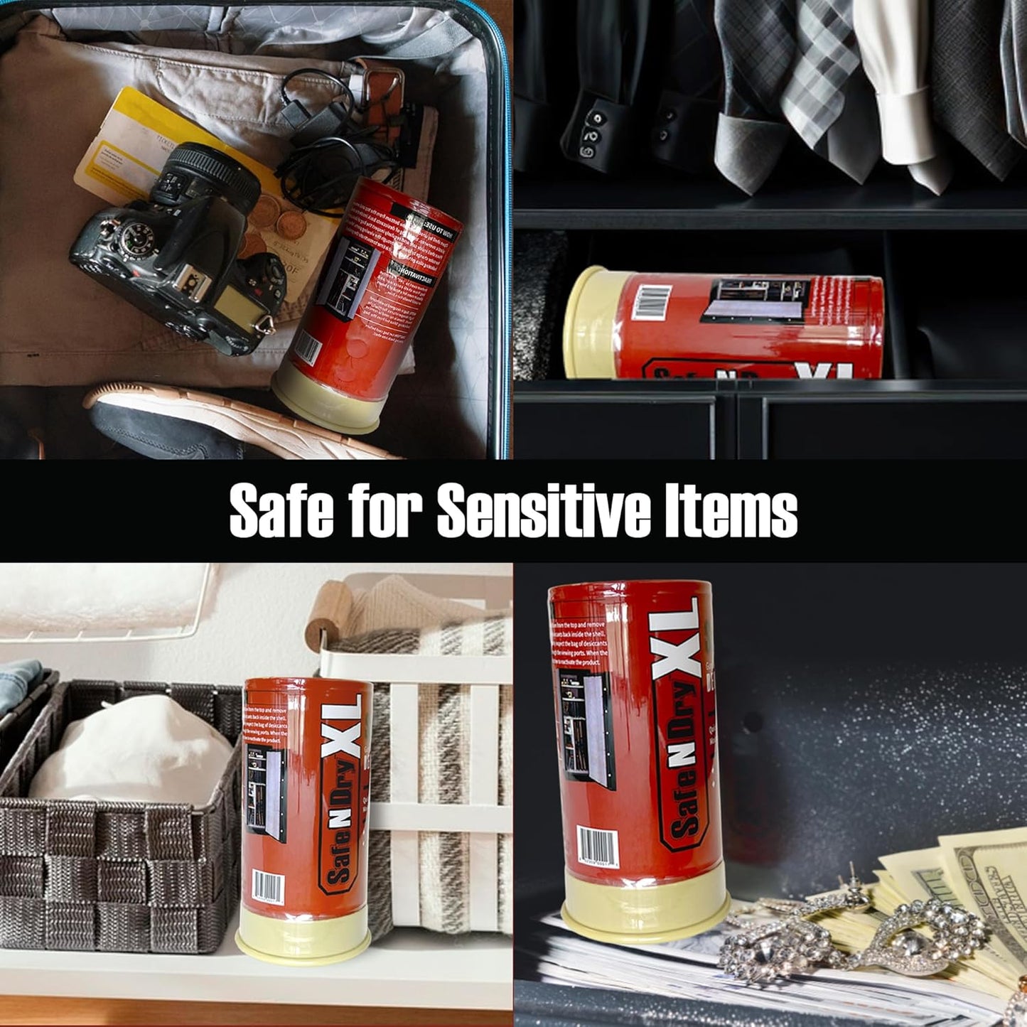 Gun Safe Dehumidifier - Portable Moisture Absorber | 450g Reusable Silica Gel for 60 Cubic Feet