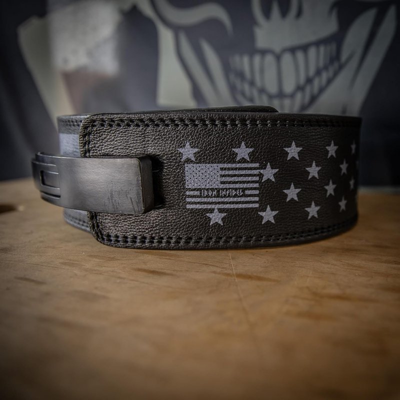 Weight Lifting Belt - 10mm Leather Lever Gym Belt for Men | 4-Inch Wide Support for Powerlifting & Bodybuilding