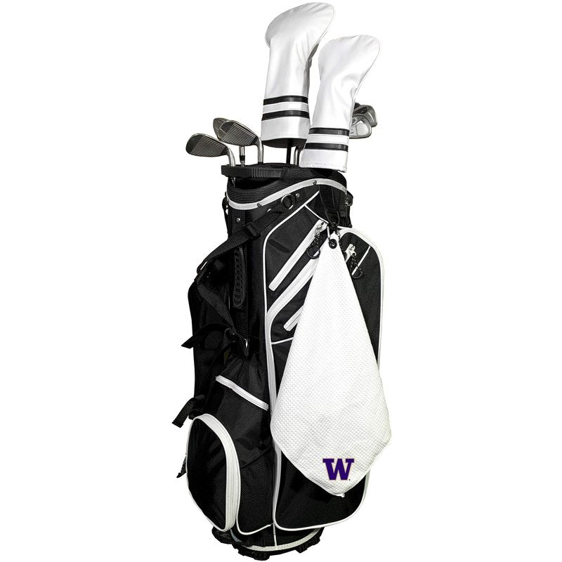 Team Golf NCAA Washington Huskies Microfiber Golf Towel, 15x15 (Multicolor)