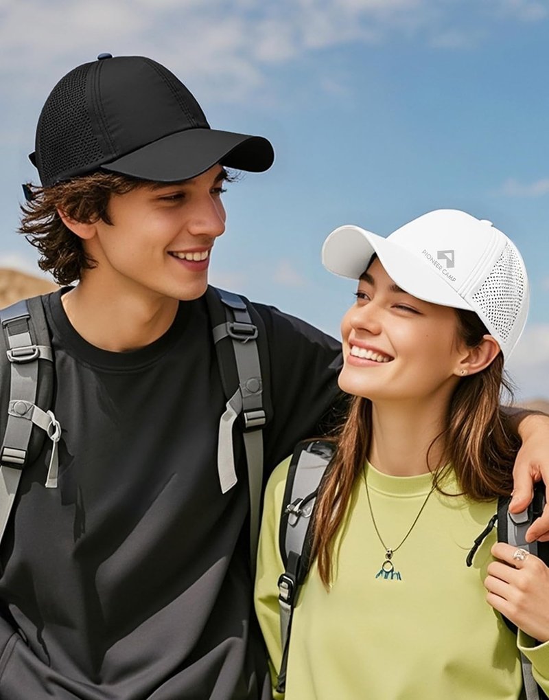 Performance Running Cap - Lightweight 100% Nylon Sport Hat with Laser-Cut Vents | Reflective Hiking Cap for Men & Women