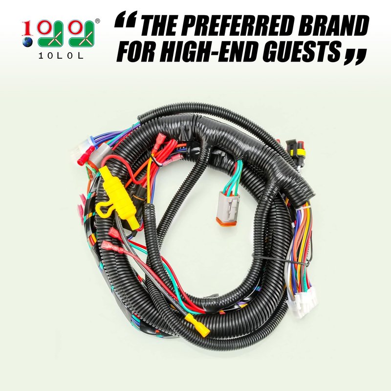 10L0L Golf Cart Main Wire Harness for Club Car Precedent & Tempo 2014-Up, Replaces OEM 104023201, Compatible with Gas & Electric Models