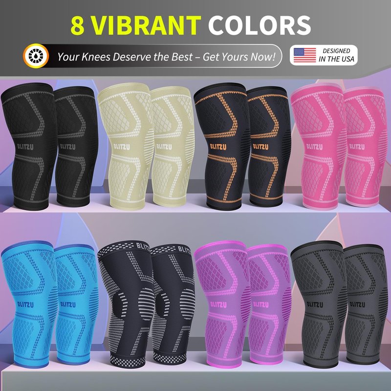 Knee Brace for Meniscus Tear - Compression Sleeve for Pain Relief | Black M, Ideal for Arthritis & Sports Recovery