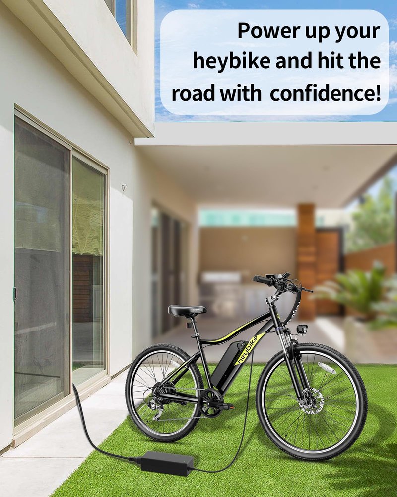 VHBW 54.6V for Heybike Electric Bike Charger Compatible with Heybike Race Max/Sola/Ranger S/Horizon/Tyson/Cityrun, Portable E-Bike Charger Power Adapter with LED Indicator