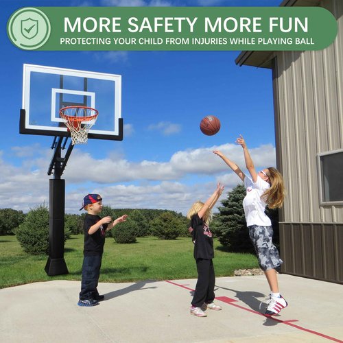 Katop Square Basketball Pole Padding, Durable Basketball Pole Pad Outdoor and Indoor, UV-Resistant Waterproof Basketball Hoop Pads for Protection and Player Safety