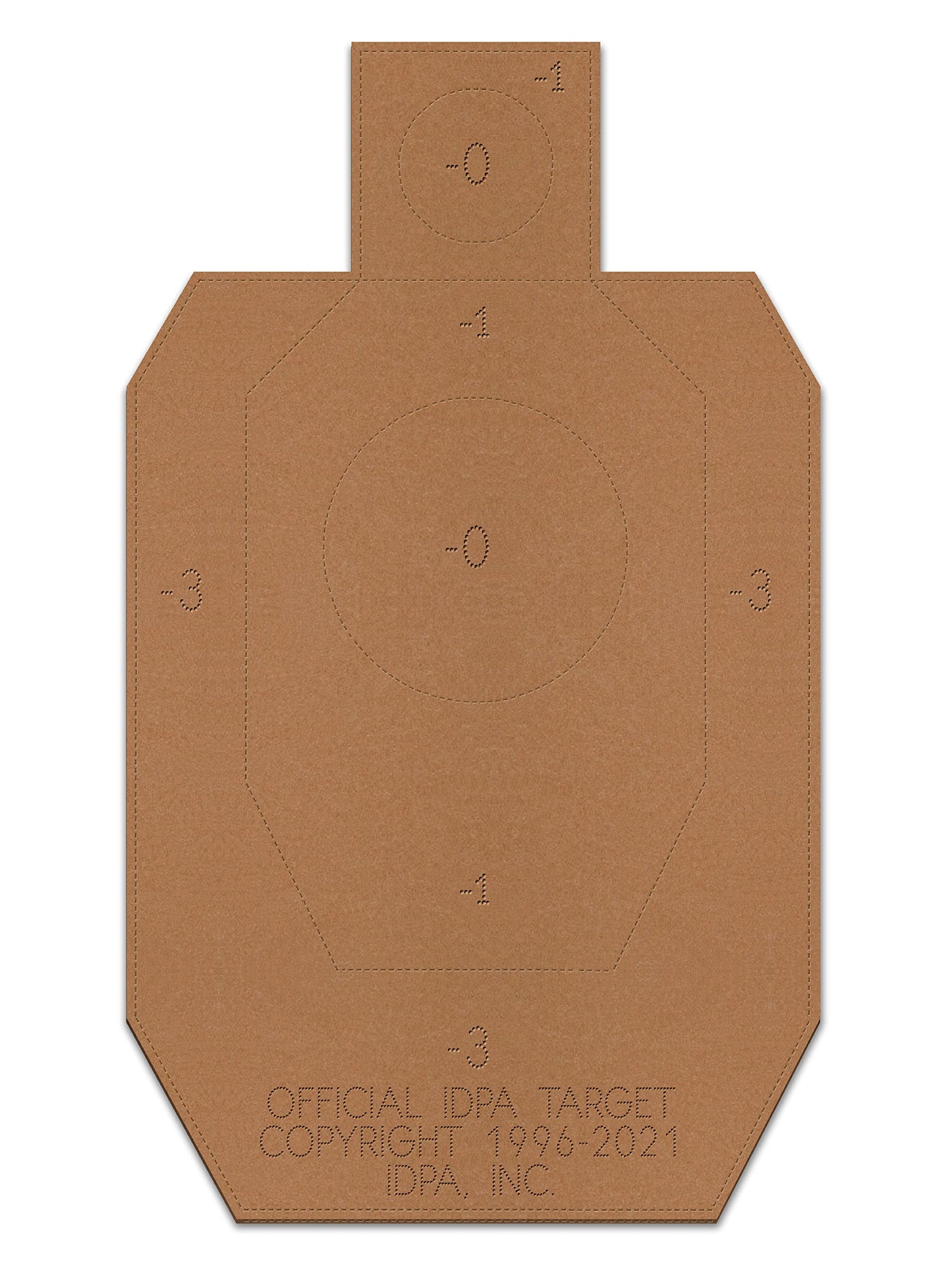Official IDPA Cardboard Shooting Targets, Competition Torso Target, IDPA Silhouette Shooting Target, Paper Targets, Shooting Range Targets, Rifles, Handguns, & Shotguns (100 Target Pack)