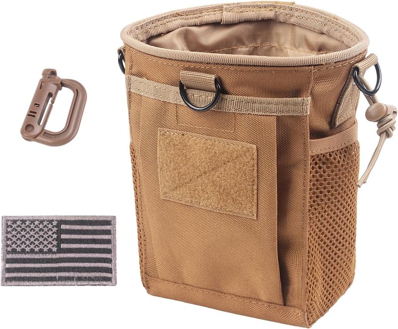XTACER Tactical Molle Dump Pouch - Versatile Military Storage Bag for Magazines & Ammo | Durable Utility Belt Accessory