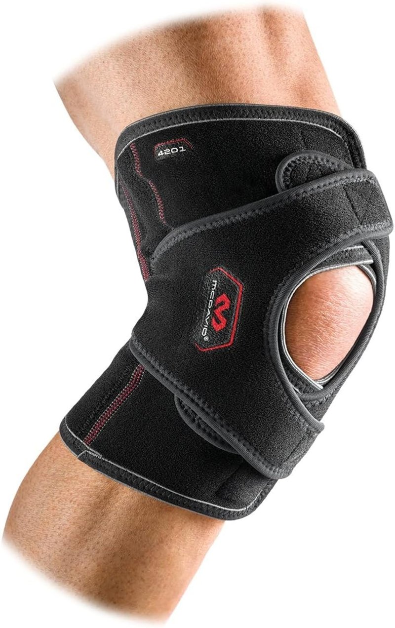 McDavid MD4201 Versatile Knee Wrap with Stays, Large, Black