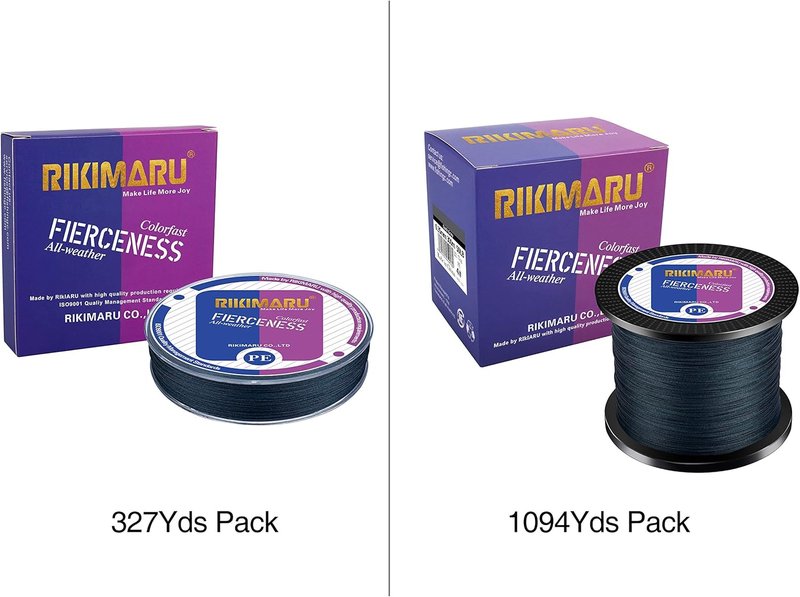 Braided Fishing Line - Abrasion Resistant Superline with Zero Stretch | Extra Thin Diameter, 327-1094 Yds, 4-180LB