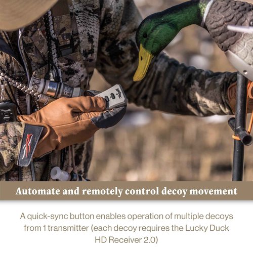 Lucky Duck Motorized Decoy Controls, Lucky HD Remote and Remote Receiver 2.0