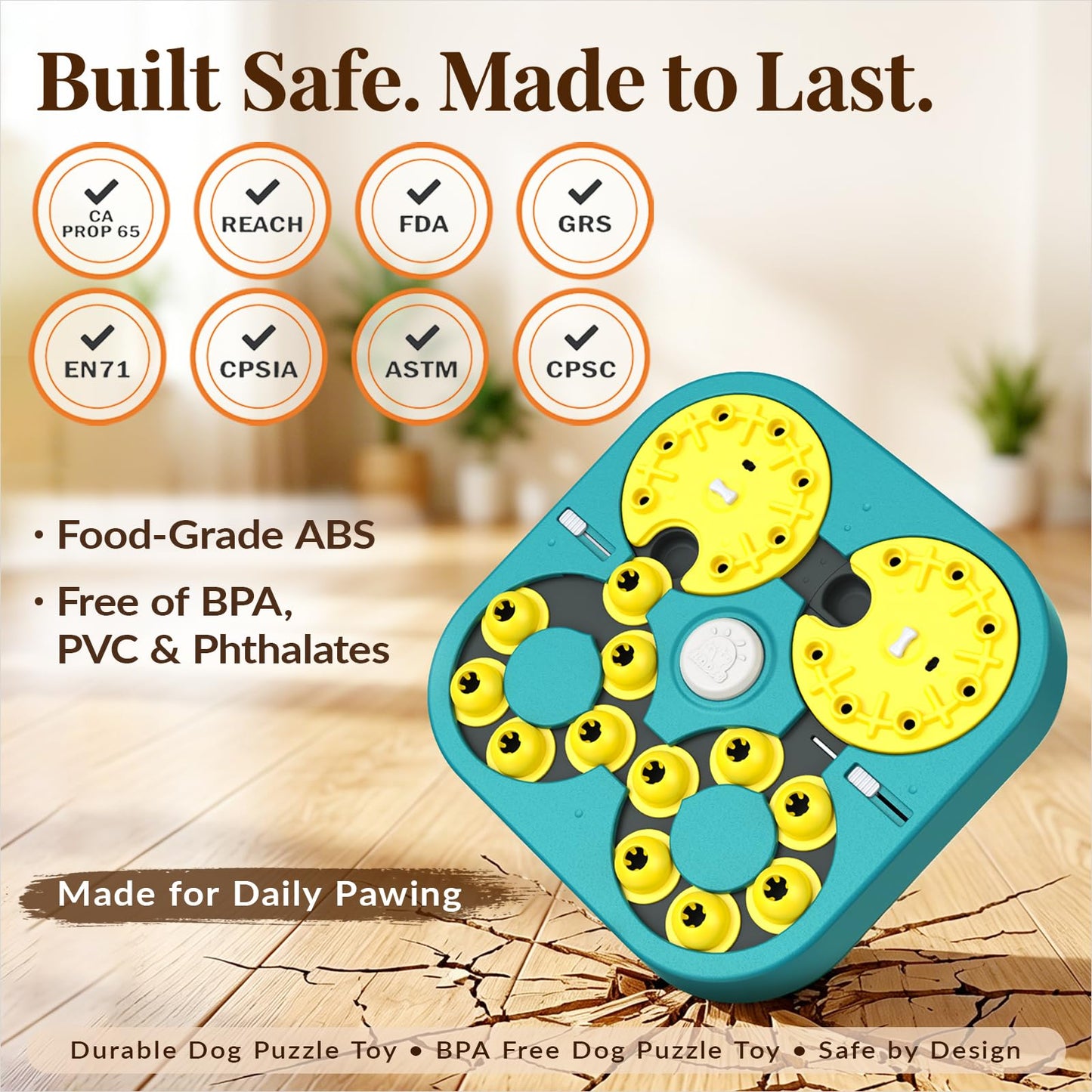 KADTC XL 5-Levels Dog Puzzle Toy, 6 Games Mental Stimulation for Smart Dogs