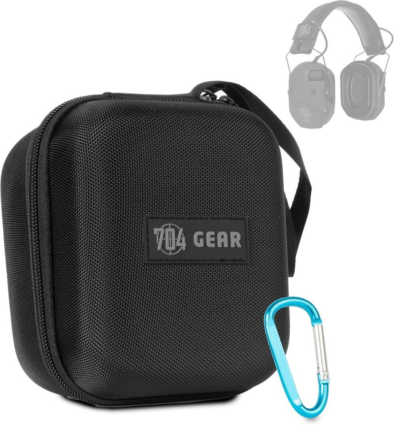 704 Gear Carrying Case for Slimline Electronic Earmuffs - Fits Walker's Razor/XCEL Series & Similar Models
