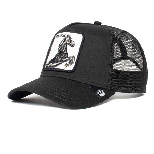 Goorin Bros. The Farm Unisex Original Adjustable Snapback Trucker Hat, Black (Stallion), One Size