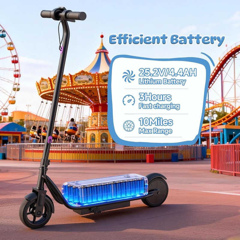 Electric Scooter for Adults - Folding E-Scooter with 250W-500W Motor | 16-24 MPH, 15-60 Mile Range, Dual Brakes, 6.5''-14'' Tires