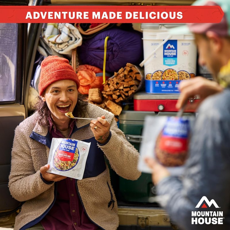Mountain House Chili Mac with Beef - Freeze-Dried Camping Meal | 4 Servings, 30-Year Shelf Life, 2-Pack