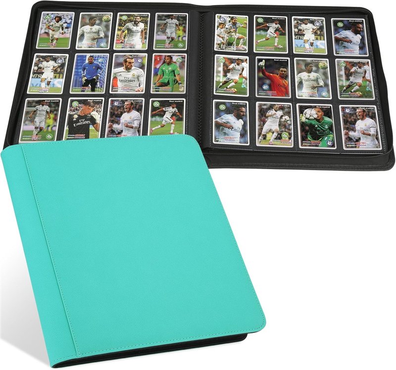 Trading Card Binder - 12 Pocket Album for MTG, TCG & Sports Cards | 720 Pockets, Lake Blue