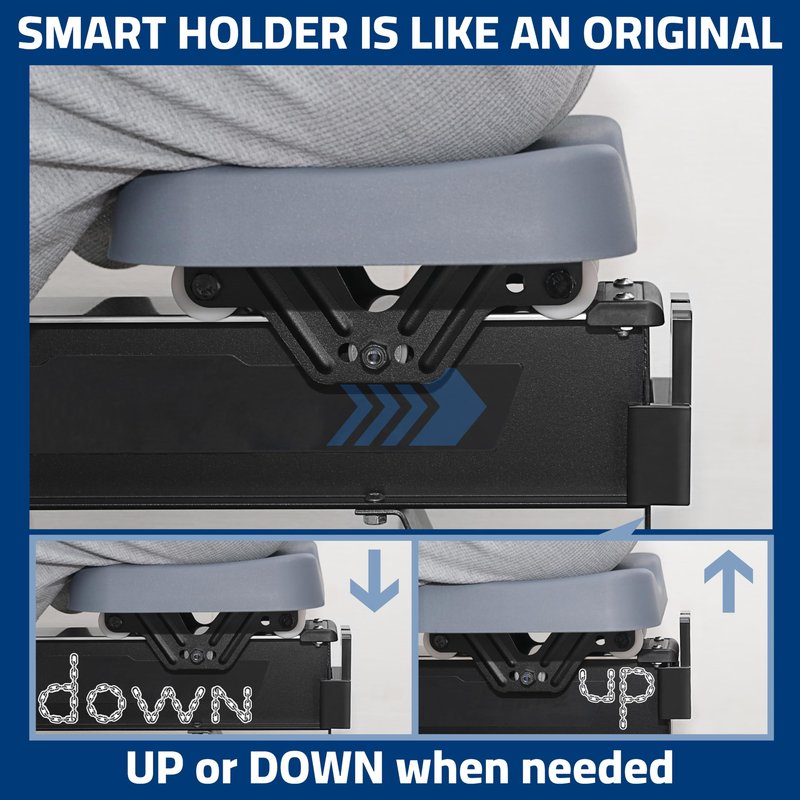 Handlebar Holder Compatible with Concept 2 Rowing Machine Model D&E and Rowerg, Chain Holder Only, Handle Bracket, Chain Maintenance, Lubing Helper, Rowing Machine Accessories, Handlebar NOT Included