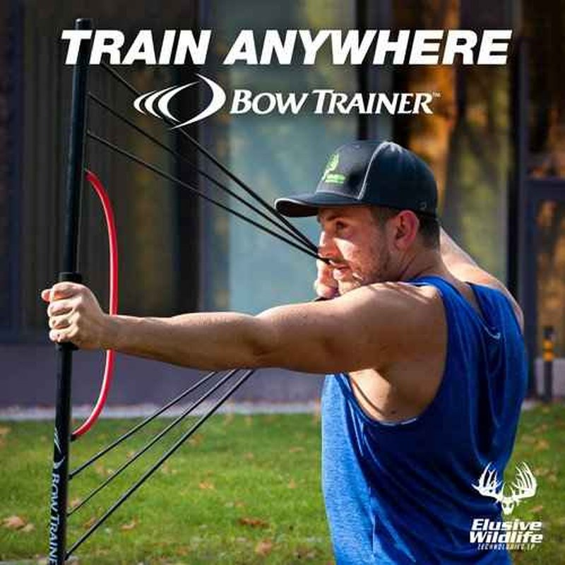 BOW TRAINER Resistance Trainer - Adjustable Archery Training Tool with 10"- 32" Draw Length & 1-100 lb Draw Weight - Enhance Strength, Stamina & Technique for Bow Enthusiasts