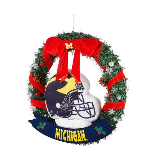 FOCO NCAA Michigan 20" Helmet Door Wreath