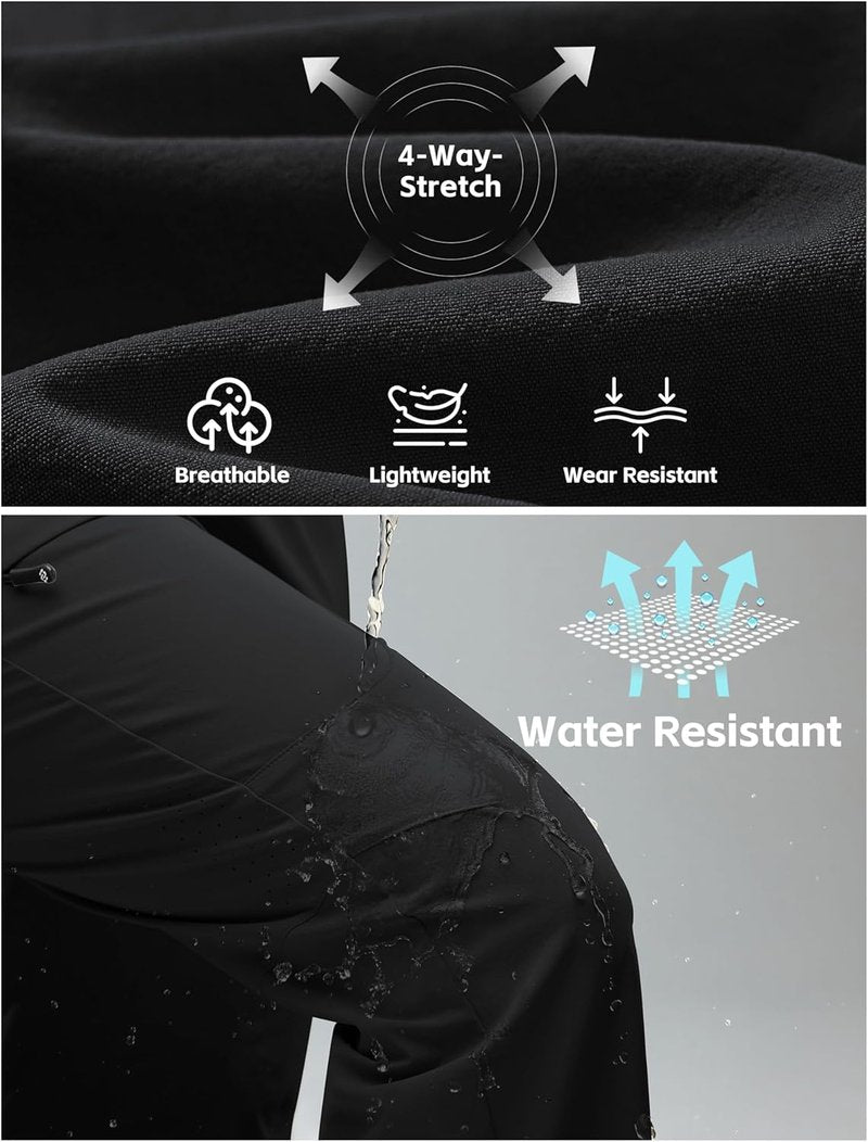 Women's Cargo Hiking Pants - Water Resistant, Lightweight & Quick Dry | Perfect for Travel & Outdoor Work Trips