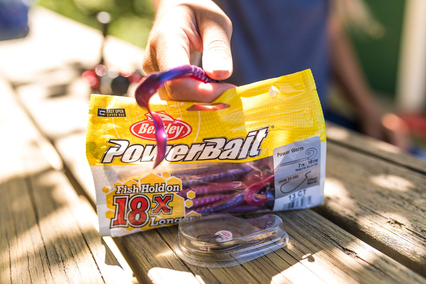 Berkley PowerBait® Power Worm Fishing Bait, Watermelon Red Glitter, 4in | 10cm, Irresistible Flavor, Classic Curly Tail Worm Profile, Ideal for Spring, Summer and Fall Fishing