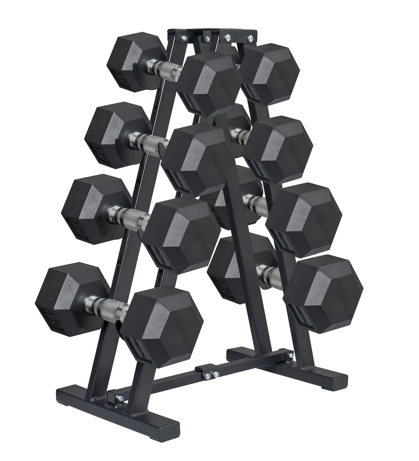 Dumbbell Rack for Home Gym, 4 Tier A-Frame Weight Rack, Metal Steel Dumbbells Stand/Holder, Assembled, Space Saver, Fitness Equipment Storage, 400 LBS Weight Capacity (Black-5)