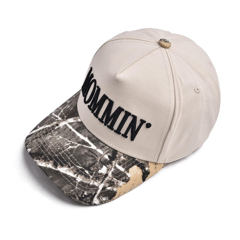 Mommin Trucker Hat for Women Embroidered Mom Baseball Cap Adjustable Canvas Vintage Hat for Casual Wear Camo